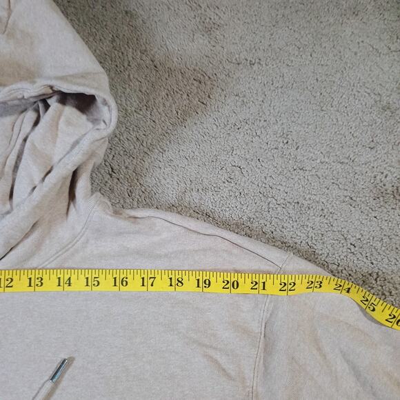 Jordan Flight Fleece Men's Large Pullover Hoodie Hemp-Heather with Pouch Pockets - Picture 5 of 11